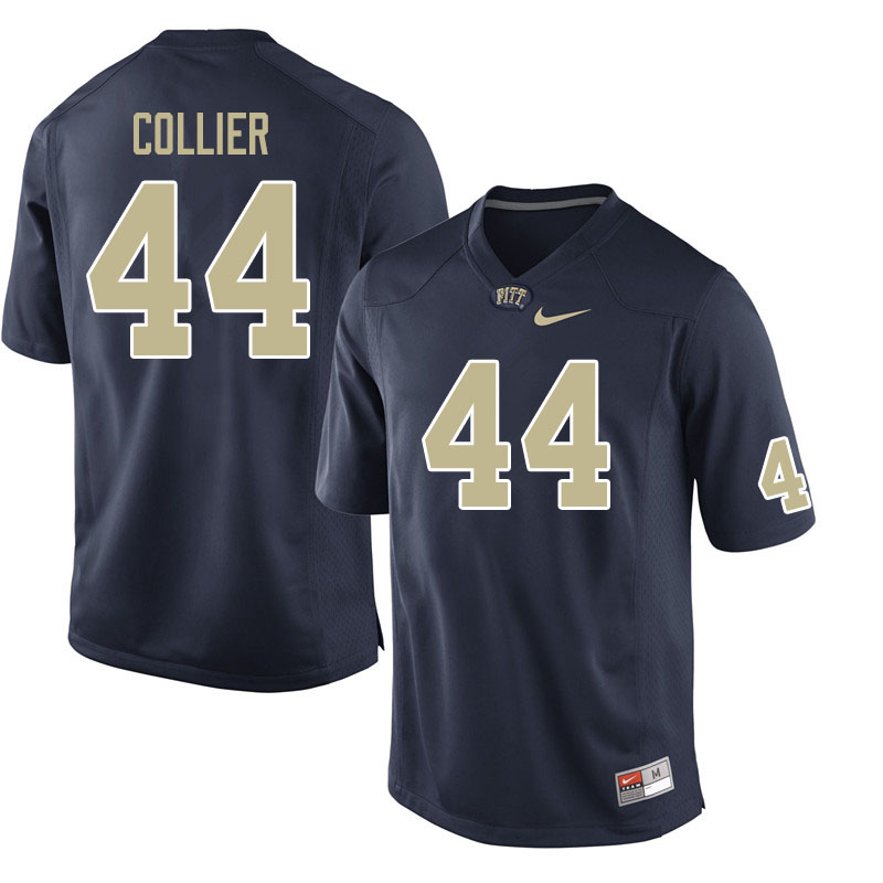 Men #44 Jason Collier Pitt Panthers College Football Jerseys Sale-Navy
